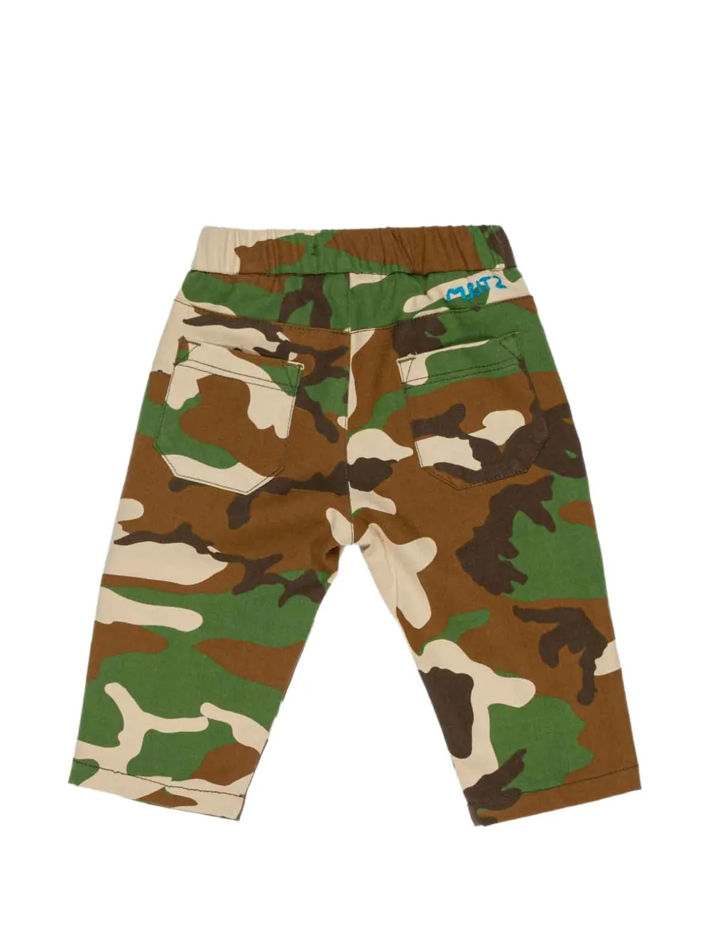 Manuel Ritz Kids Broek met camouflageprint Bruin