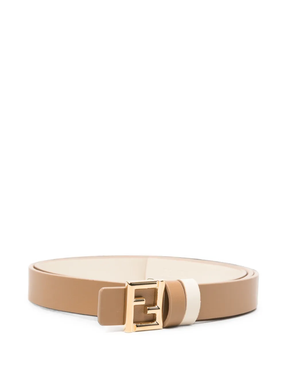 FENDI Cintura O'Lock con placca logo - Toni neutri