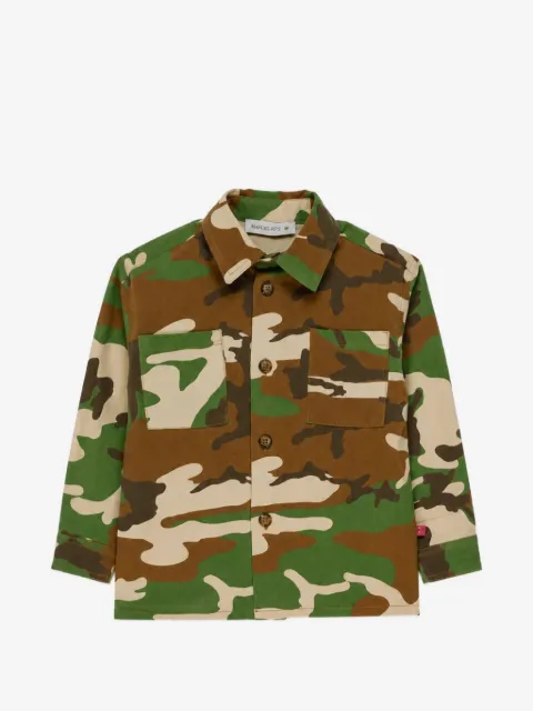 Manuel Ritz Kids camouflage-print button-up shirt