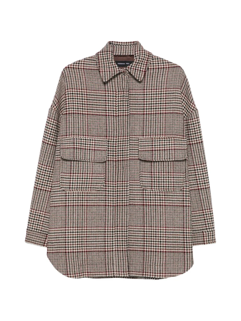Federica Tosi Prince of Wales check shirt