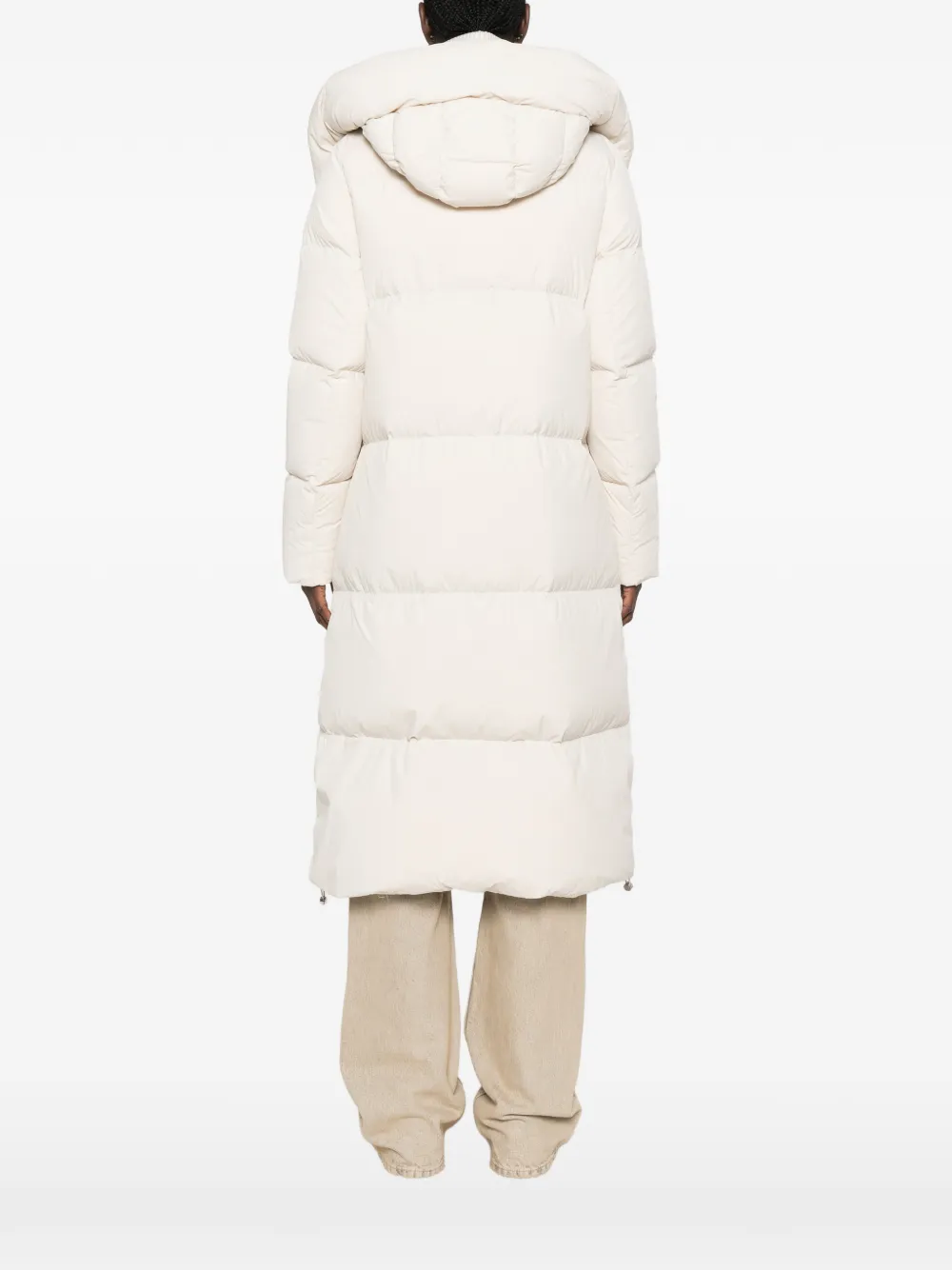 Duno Oversized donsjas met capuchon Beige