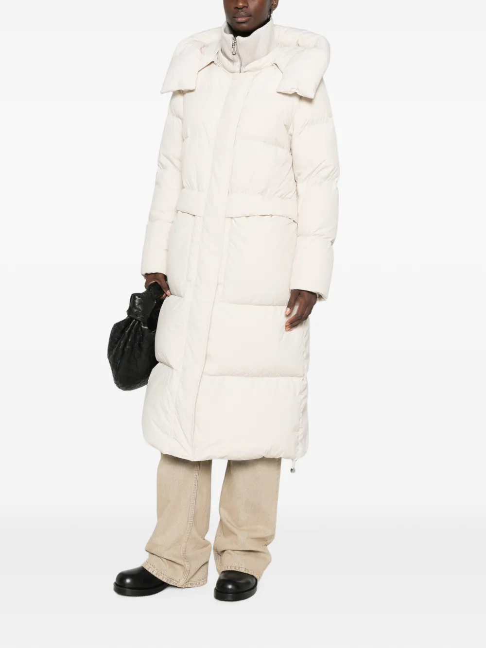 Duno Oversized donsjas met capuchon Beige
