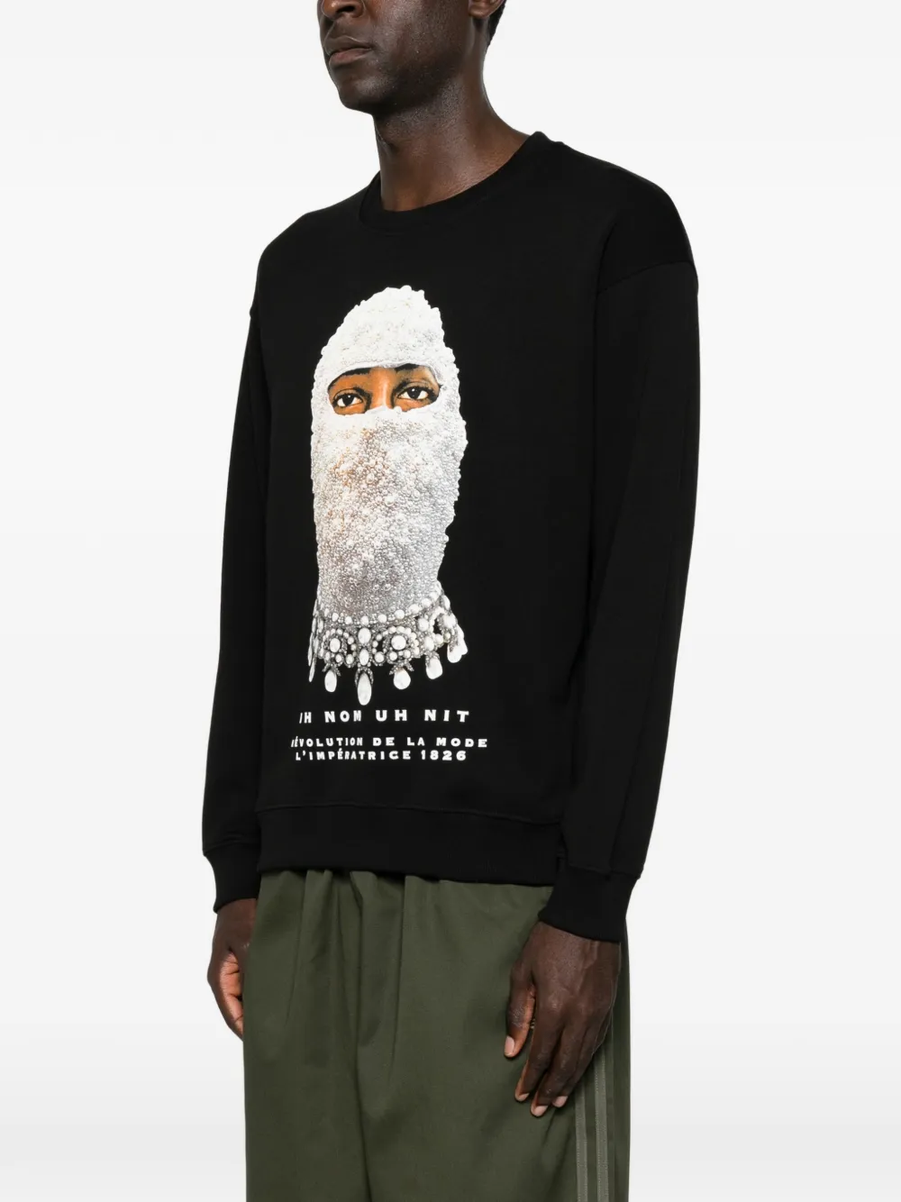 Ih Nom Uh Nit Mask Future sweater met print Zwart