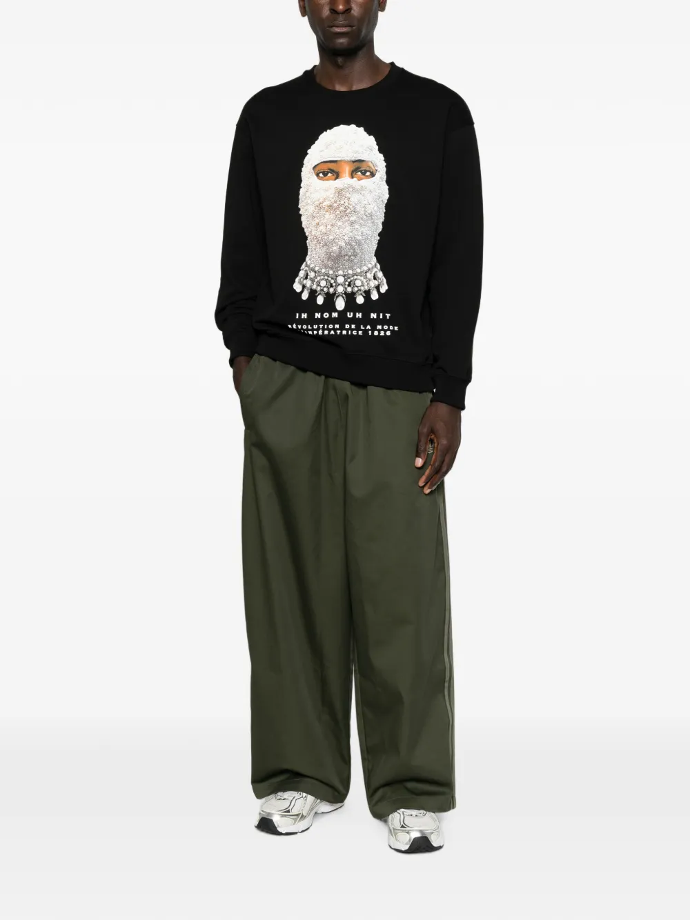 Ih Nom Uh Nit Mask Future sweater met print Zwart