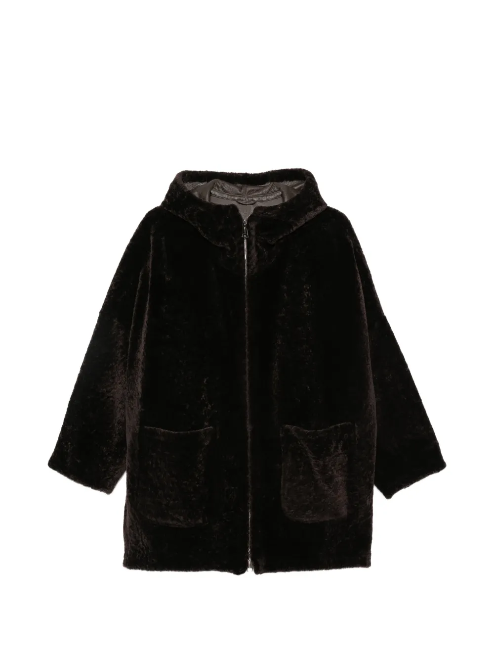 Manzoni 24 hooded shearling coat