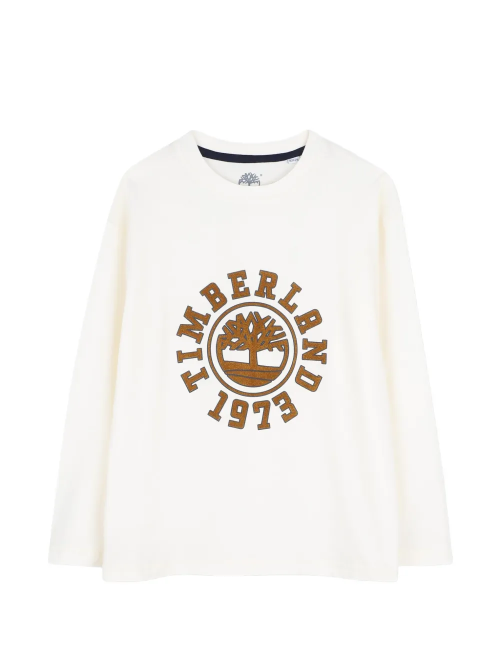 Timberland Kids T-shirt a maniche lunghe con logo - Bianco