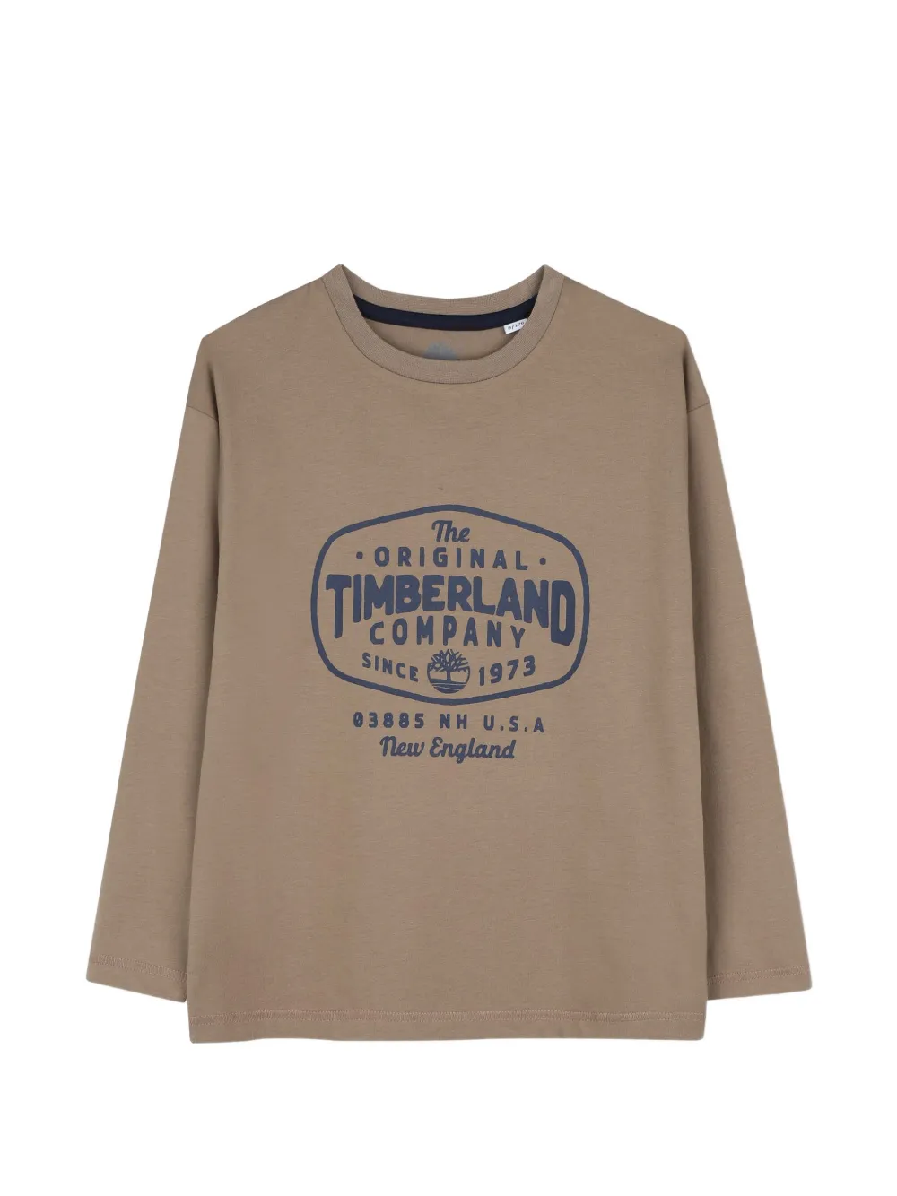 Timberland Kids Felpa con logo e maniche lunghe - Marrone
