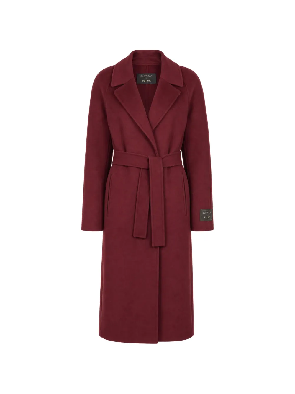 slowear belted raglan-sleeve coat - Rot
