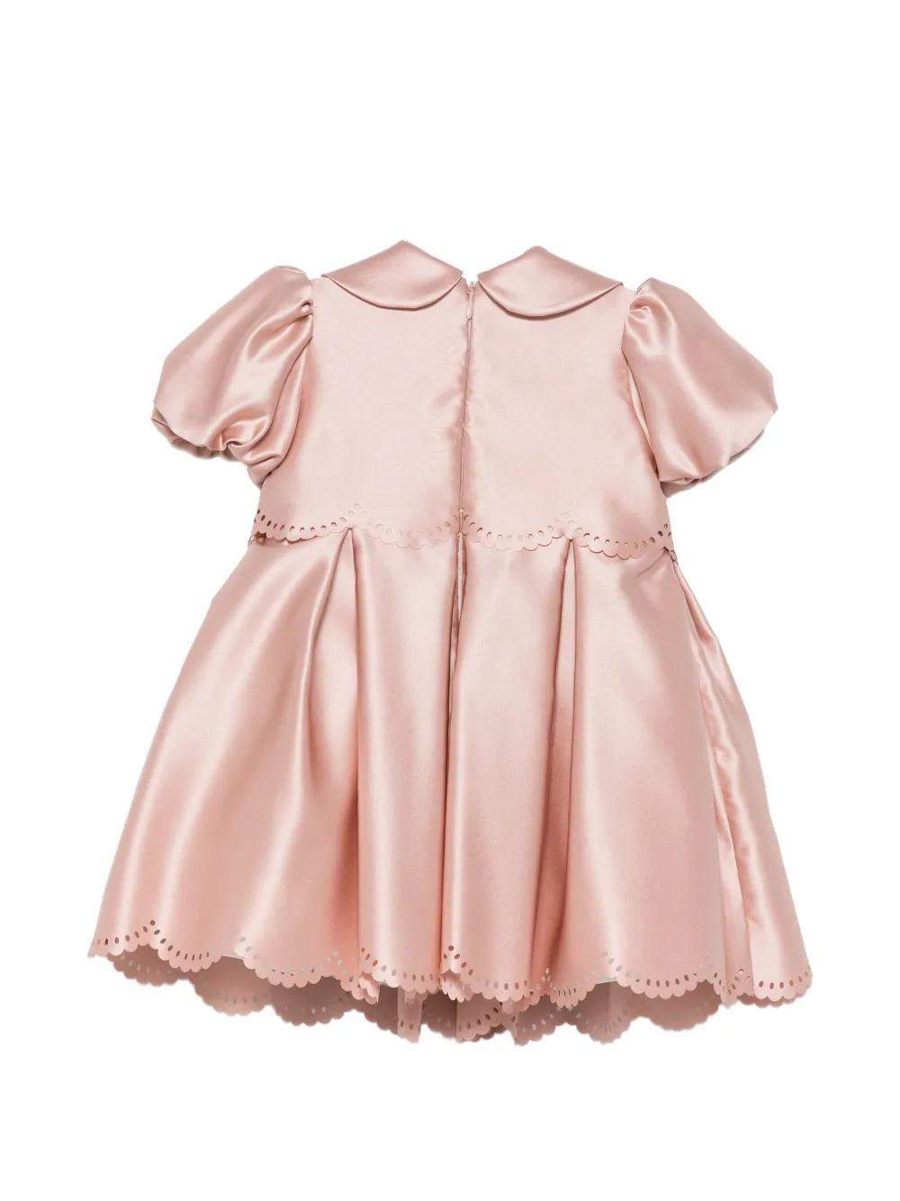 Colorichiari Broderie anglaise jurk met bloemapplicatie Roze