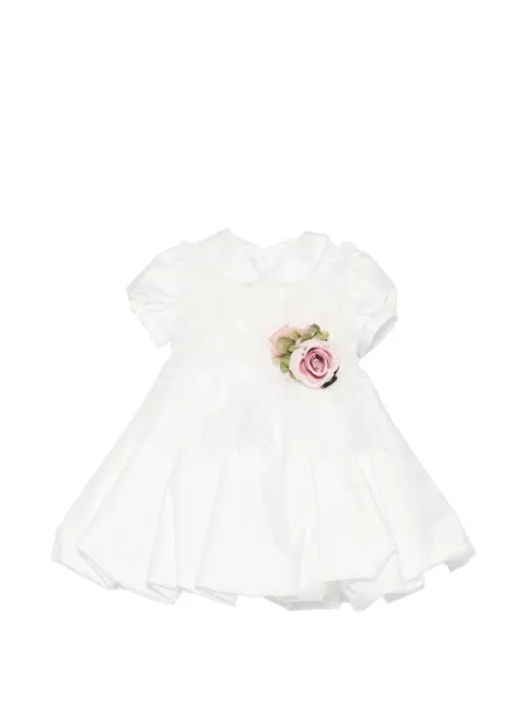 Colorichiari flower-detail ruffled dress