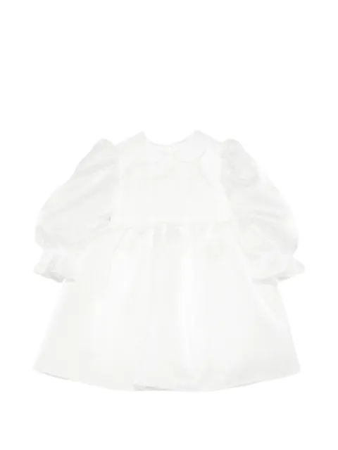 Colorichiari lace-trimmed puff-sleeve dress