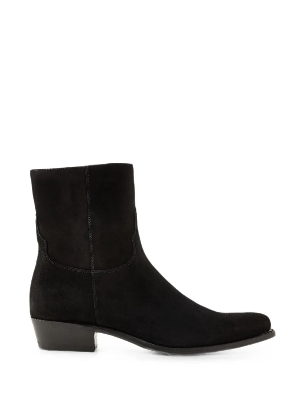 Polo Ralph Lauren calfskin suede western boot - Schwarz