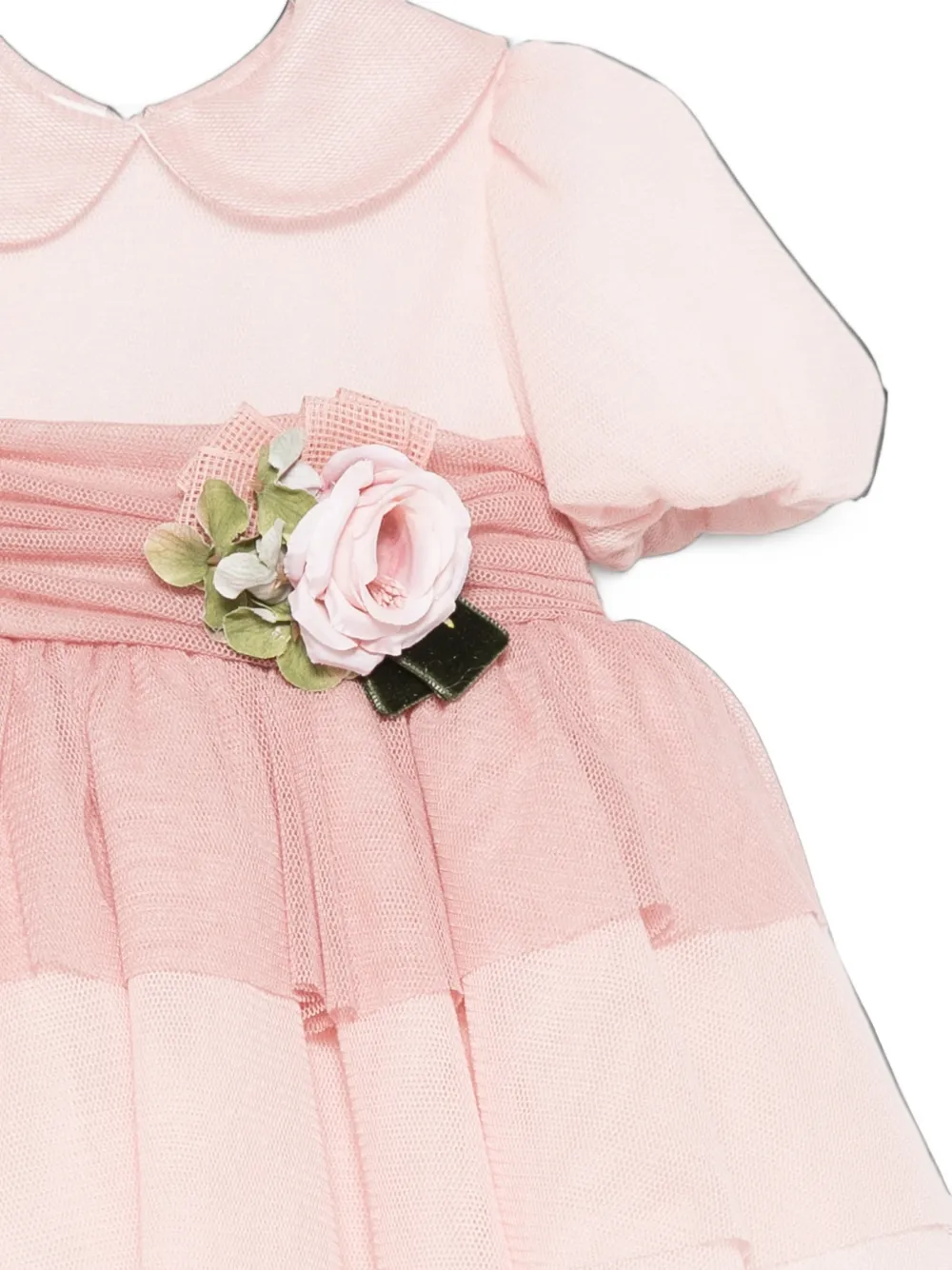 Colorichiari Jurk met bloemenpatch Roze