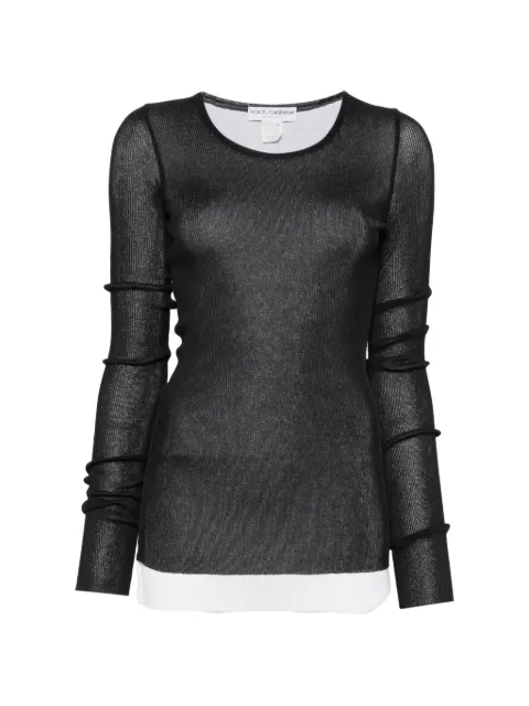 Dolce & Gabbana Pre-Owned 2000s layered long-sleeve top