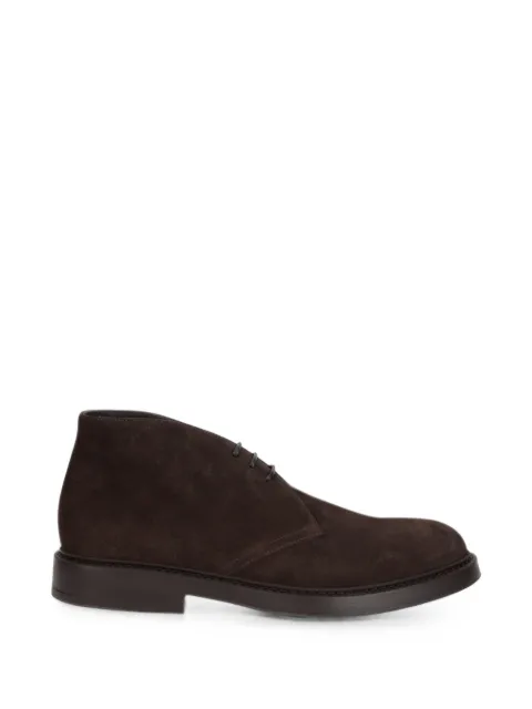 Doucal's botas de gamuza con agujetas