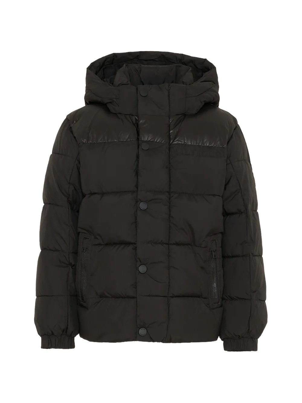 Tommy Hilfiger Junior Piumino con cappuccio - Nero