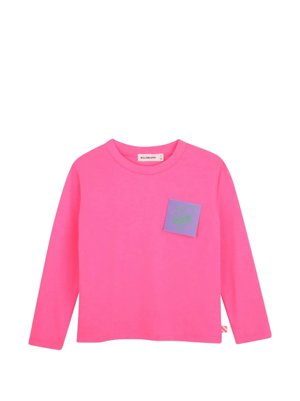 Billieblush T-shirt con stampa grafica e maniche lunghe - Rosa