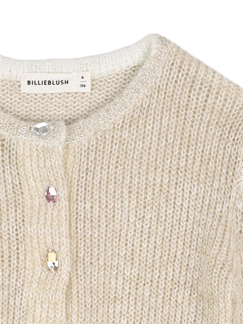 Billieblush Metallic vest Beige