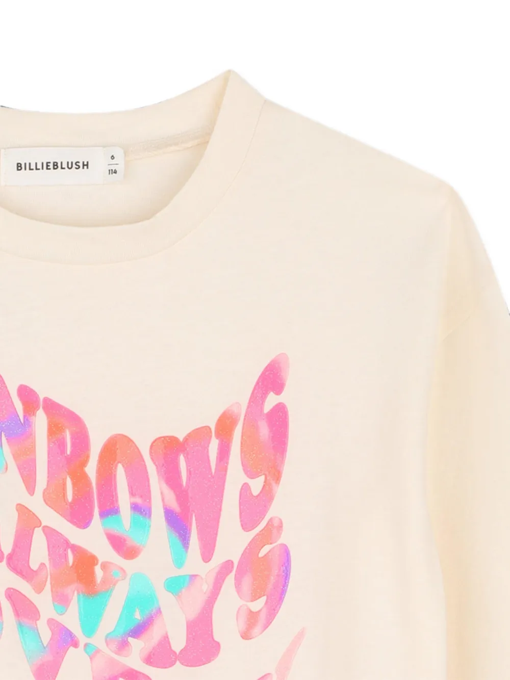 Billieblush T-shirt met tekst Beige