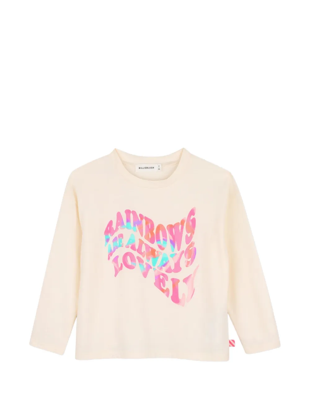 Billieblush T-shirt a maniche lunghe con stampa - Toni neutri
