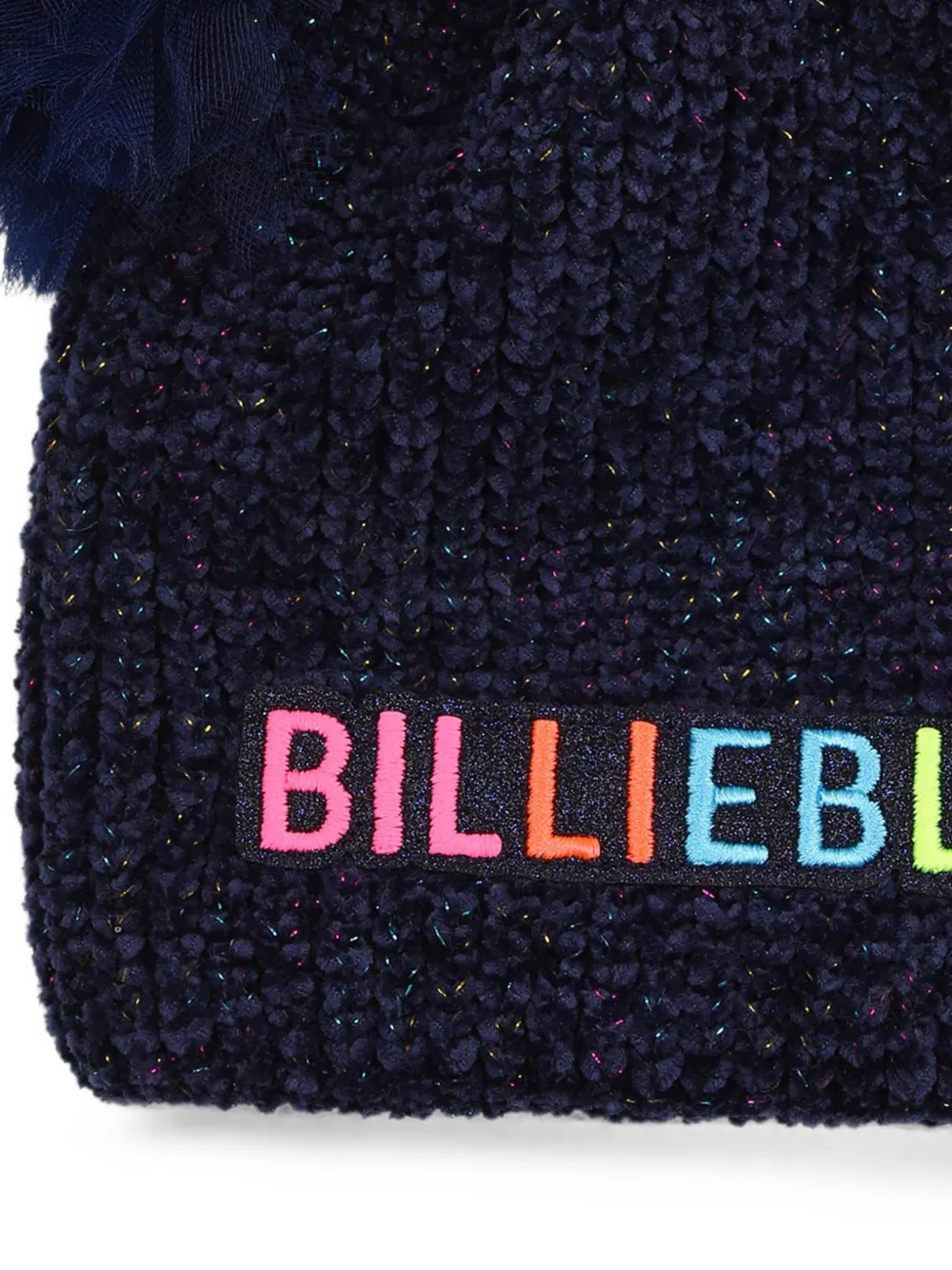 Billieblush Gebreide muts met pompon Blauw