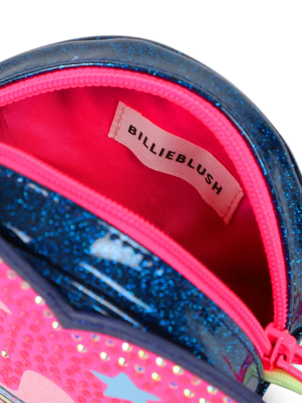 Billieblush Schoudertas met glitters en hartpatroon Roze