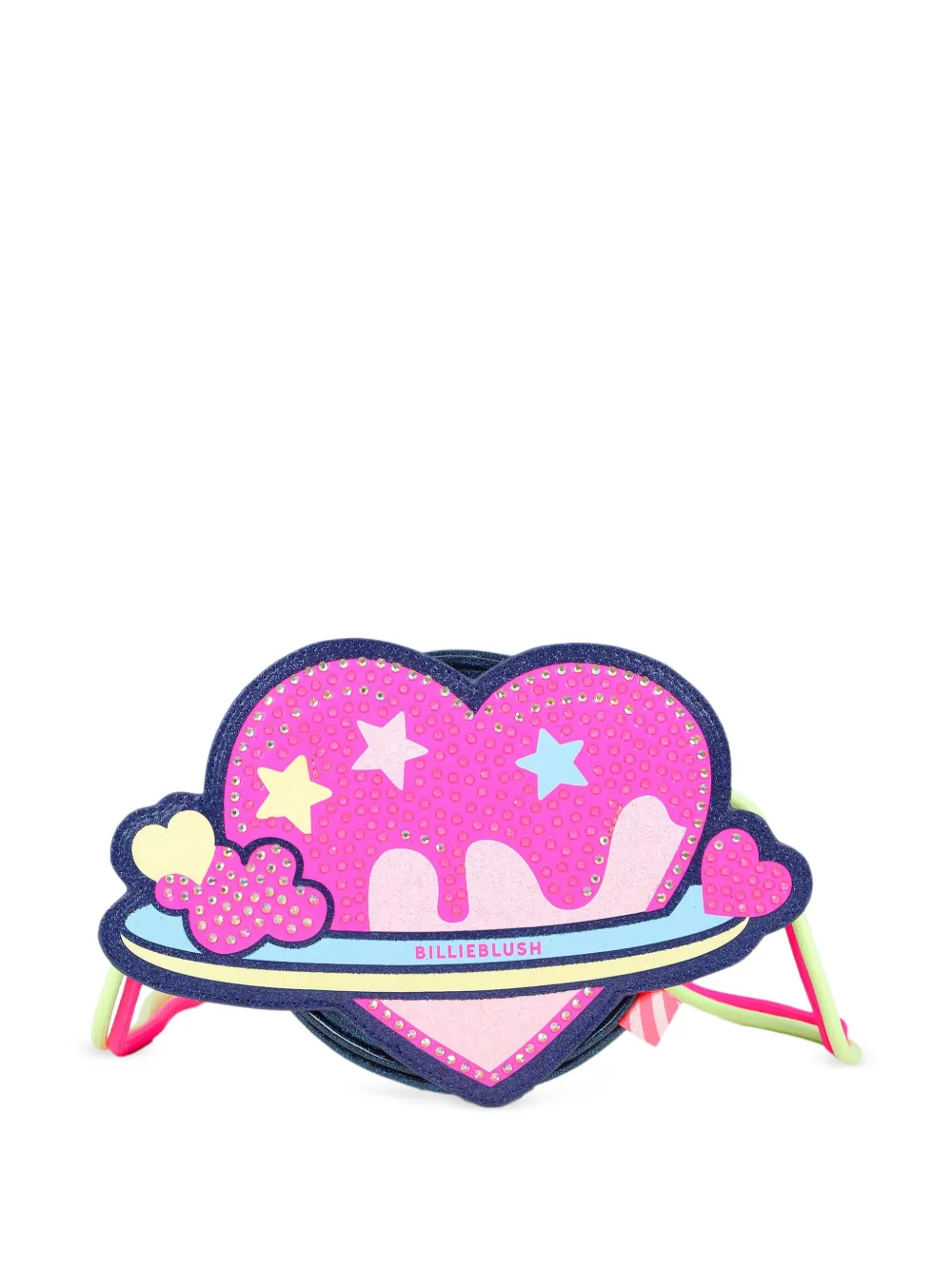Billieblush Schoudertas met glitters en hartpatroon Roze