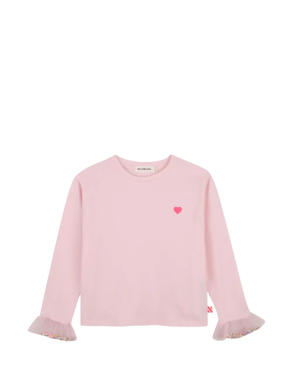 Billieblush sequin-embellished ruffled T-shirt - Rosa