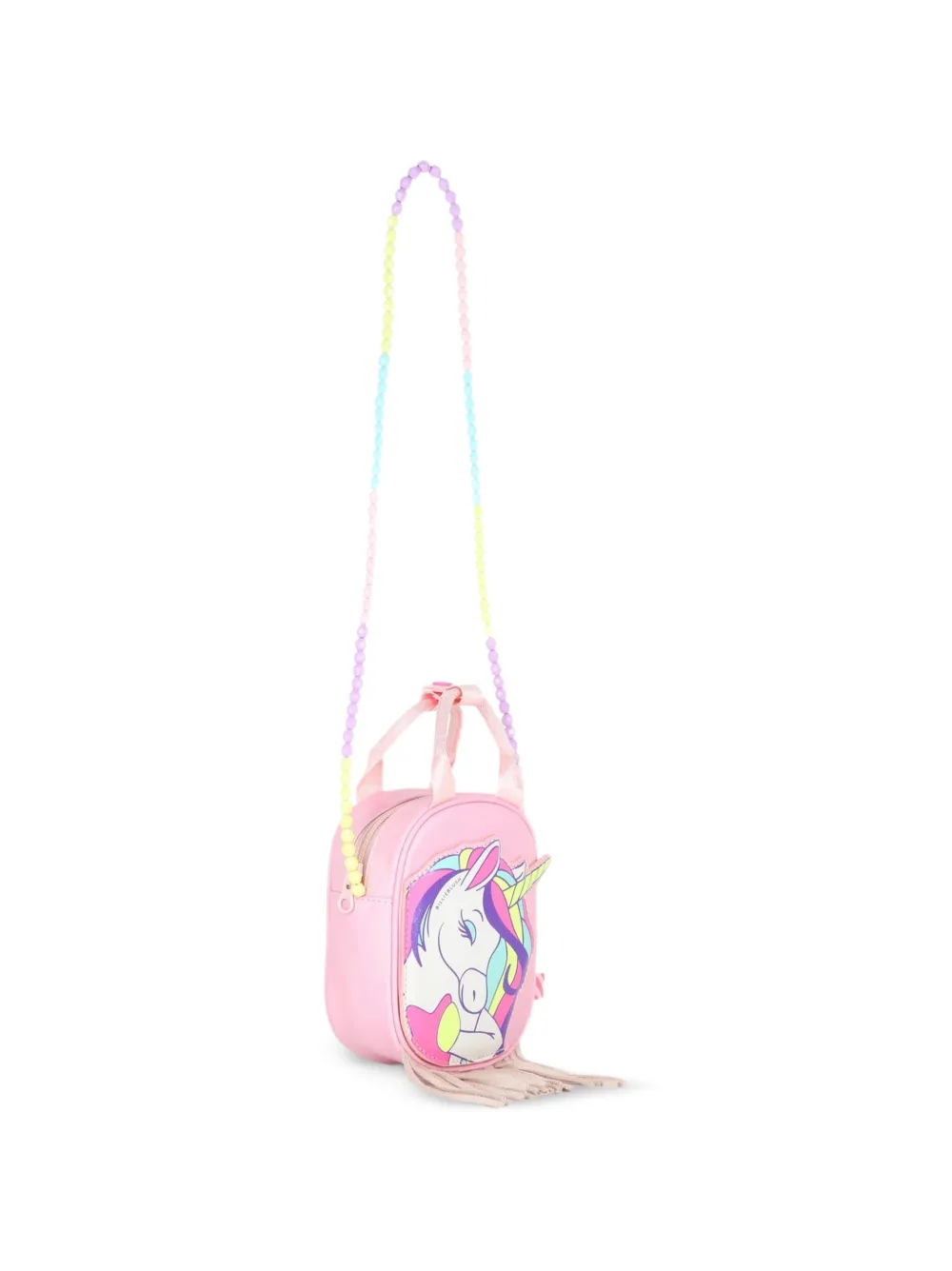 Billieblush shopper met eenhoorn-patch en franje Roze