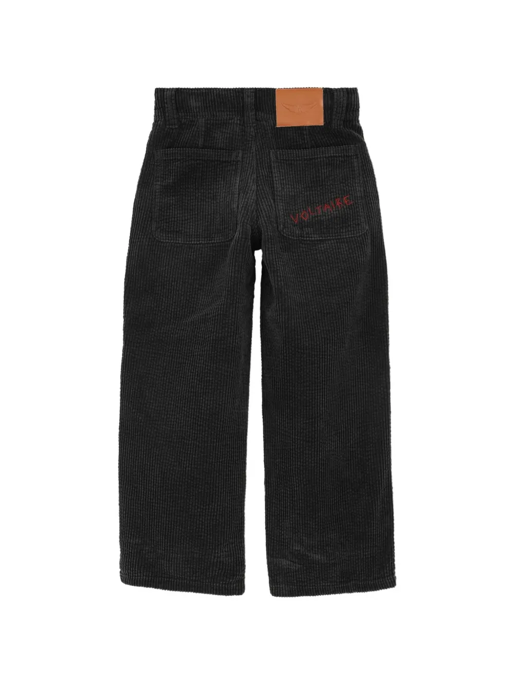 Zadig & Voltaire Kids Ribfluwelen broek Zwart