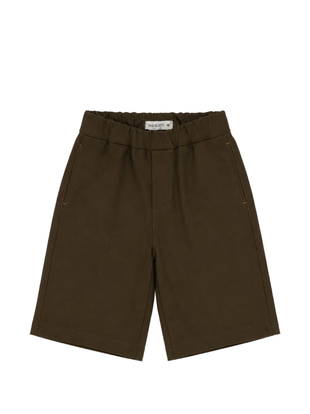 Manuel Ritz Kids elasticated-waist bermuda shorts - Verde