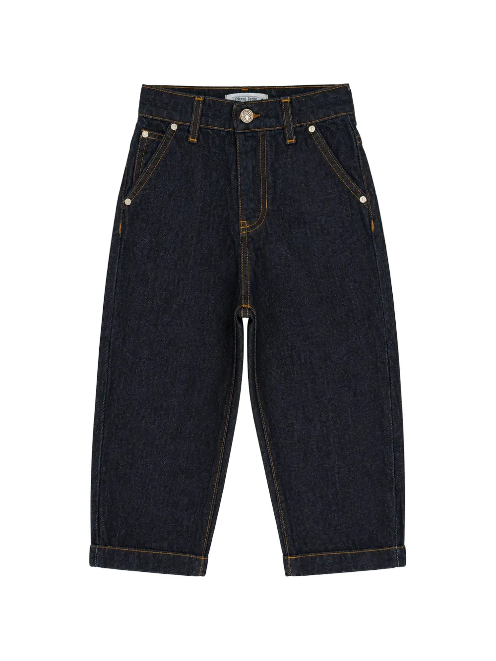 Manuel Ritz Kids contrast-stitch jeans - Blu