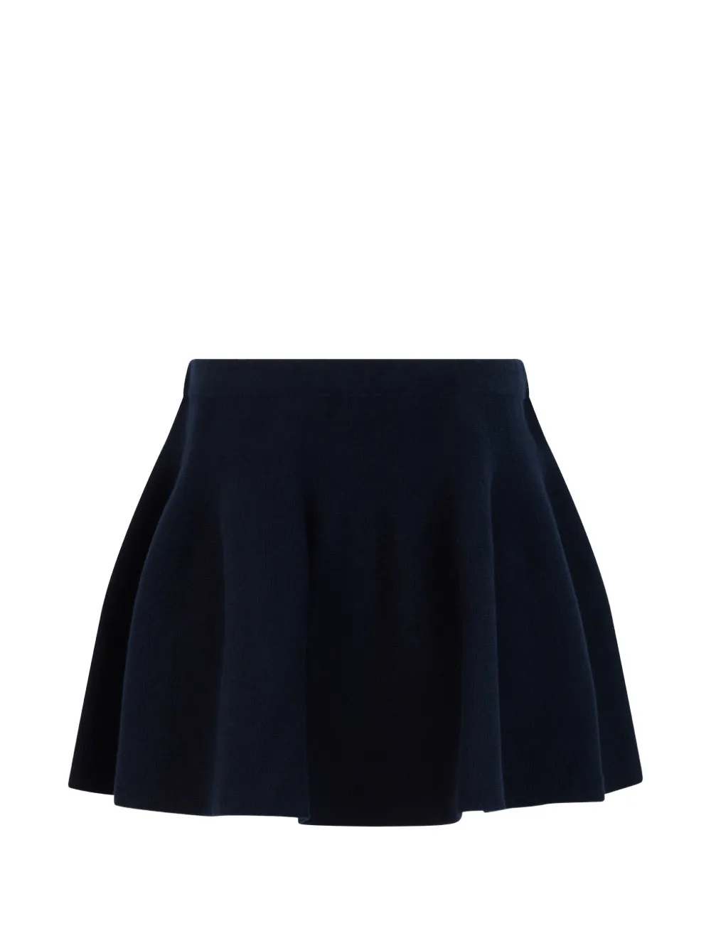 Lisa Yang knitted flared mini skirt - Blu