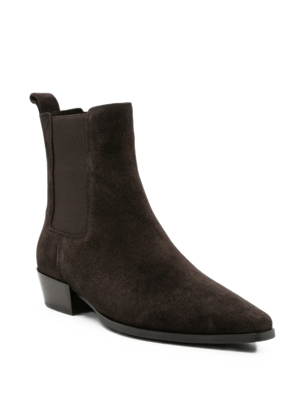 strategia shoes Laarzen met puntige neus en suède afwerking Bruin
