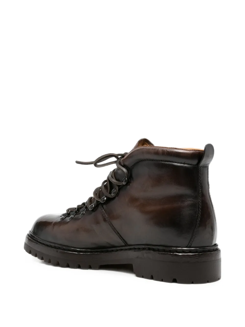 Officine Creative lace-up leather ankle boots Bruin