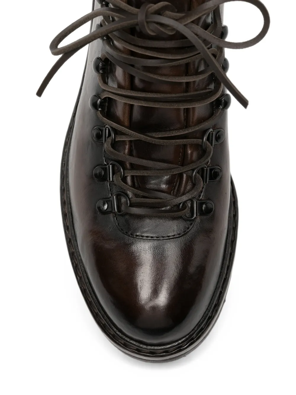 Officine Creative lace-up leather ankle boots Bruin