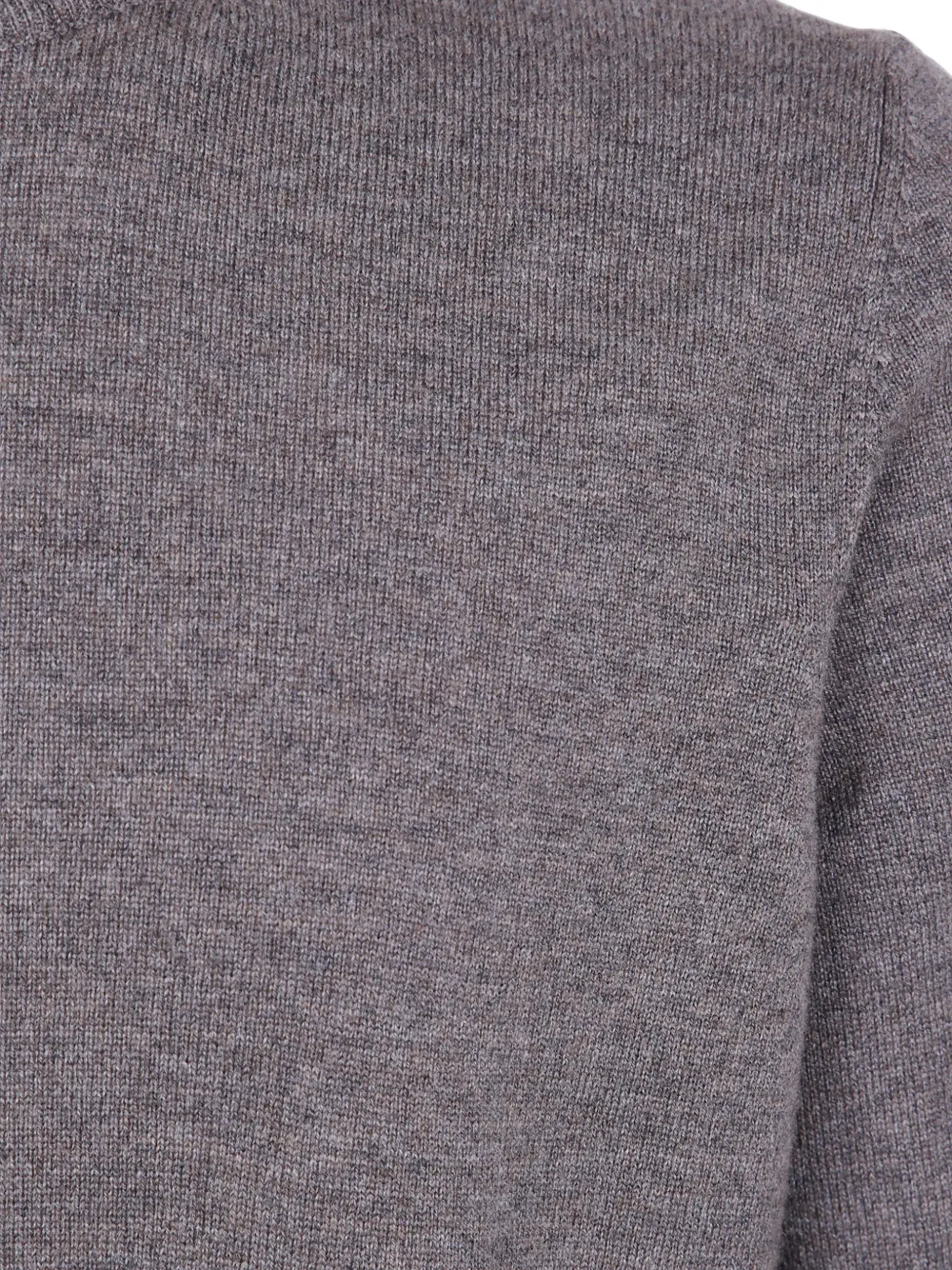 Barba Wollen trui met ronde hals Grijs