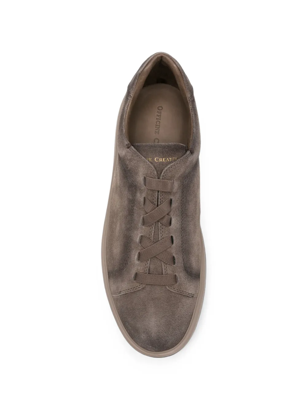 Officine Creative suede lace-up sneakers Bruin