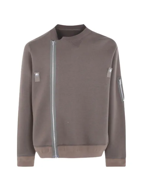 sacai zip-detail sweatshirt