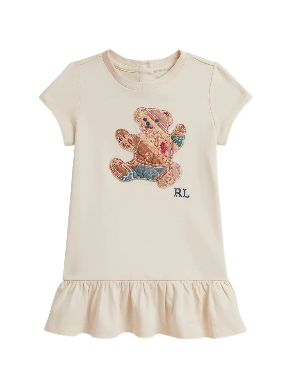 POLO RALPH LAUREN KIDS ruffled dress Beige