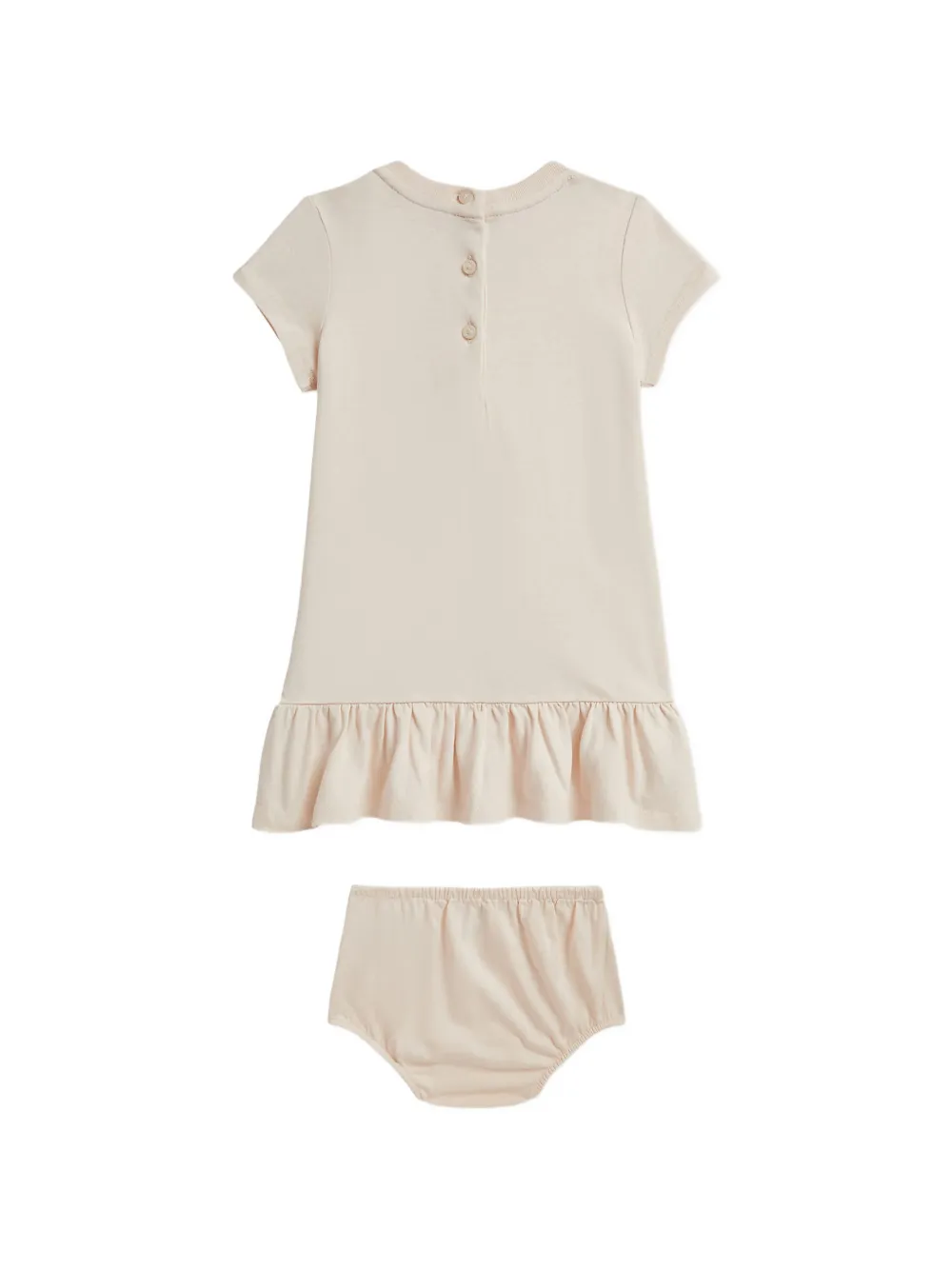 POLO RALPH LAUREN KIDS ruffled dress Beige