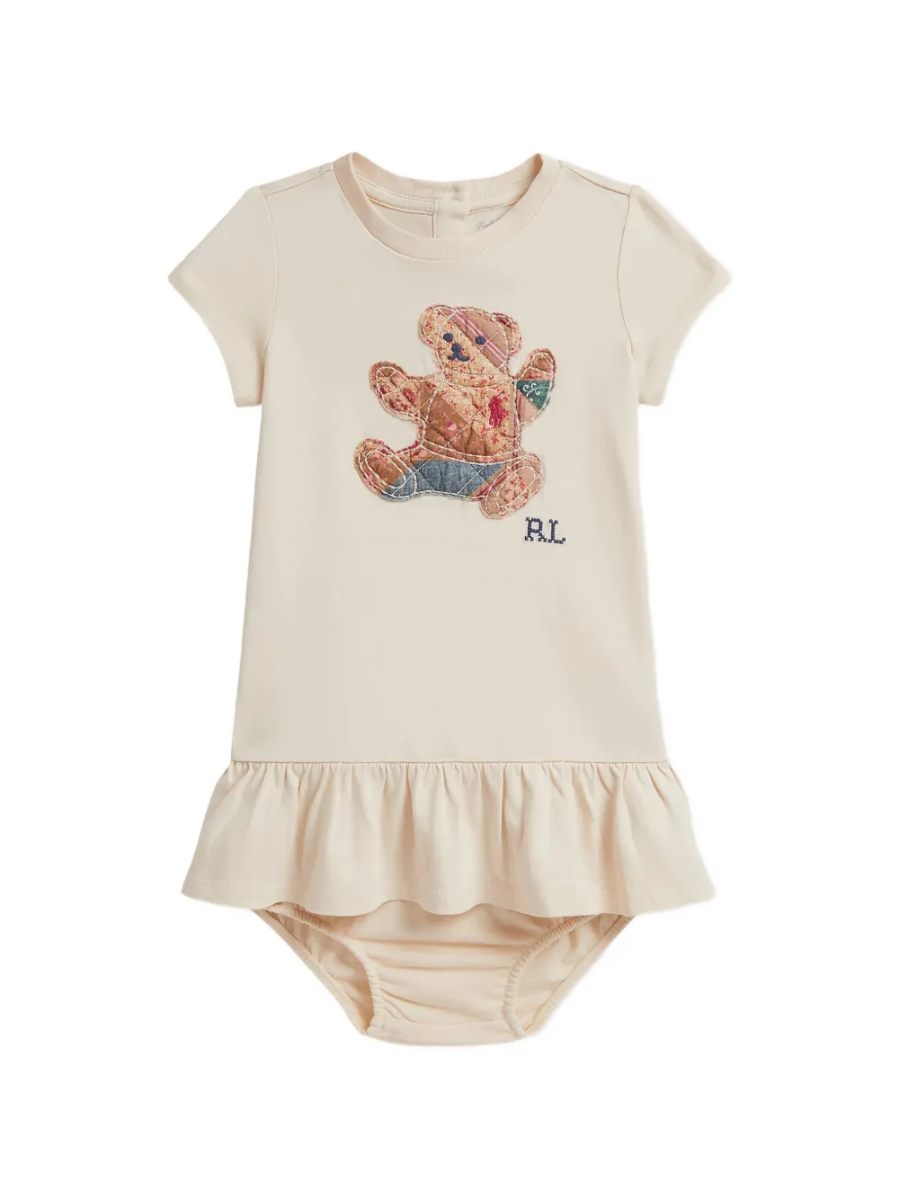 POLO RALPH LAUREN KIDS ruffled dress - Toni neutri