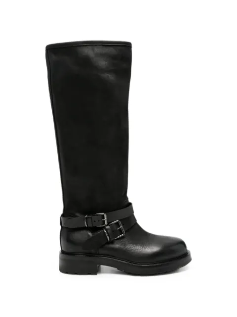 strategia shoes buckle-strap knee-high boots