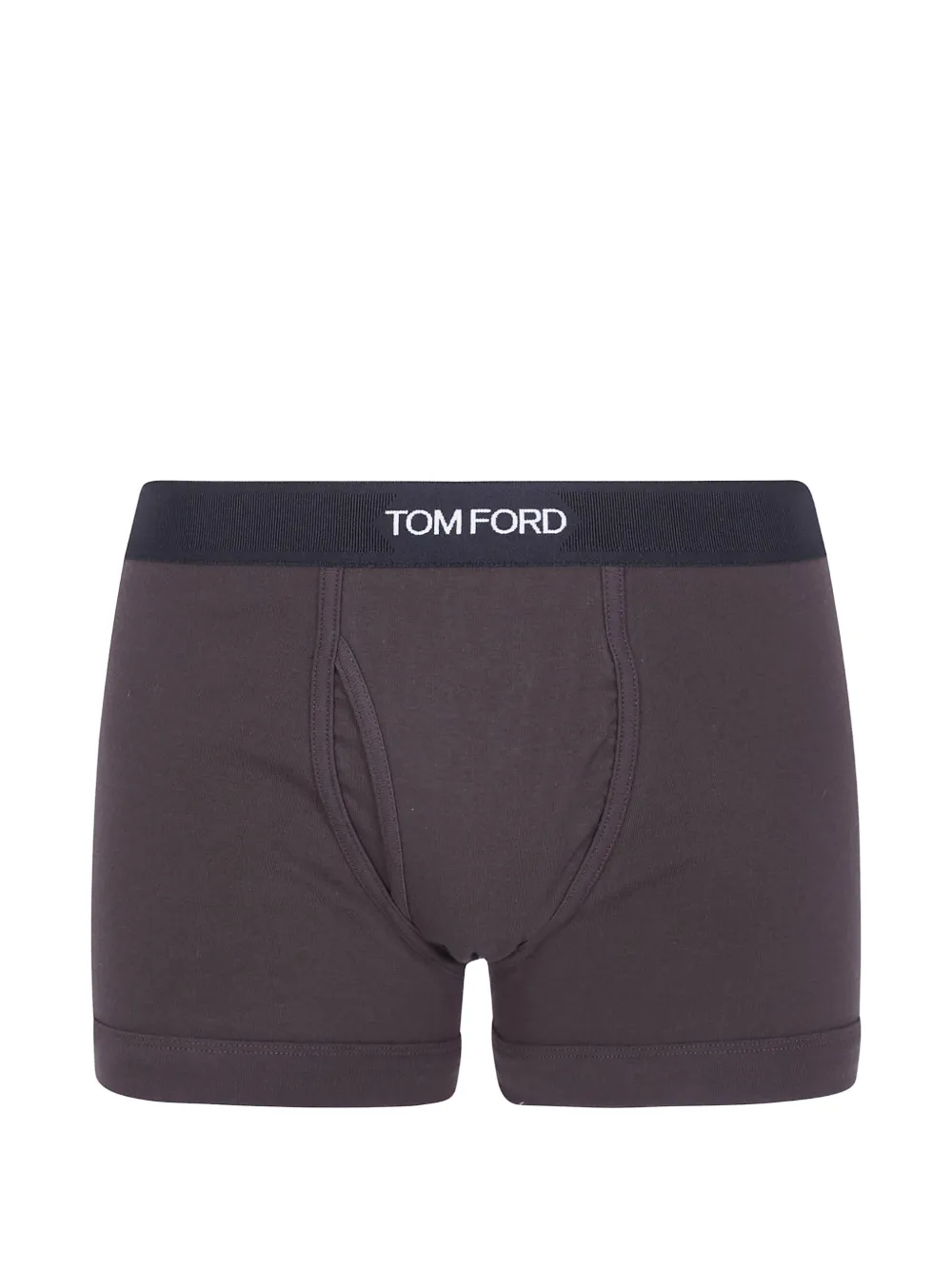 TOM FORD logo-waistband cotton briefs - Marrone