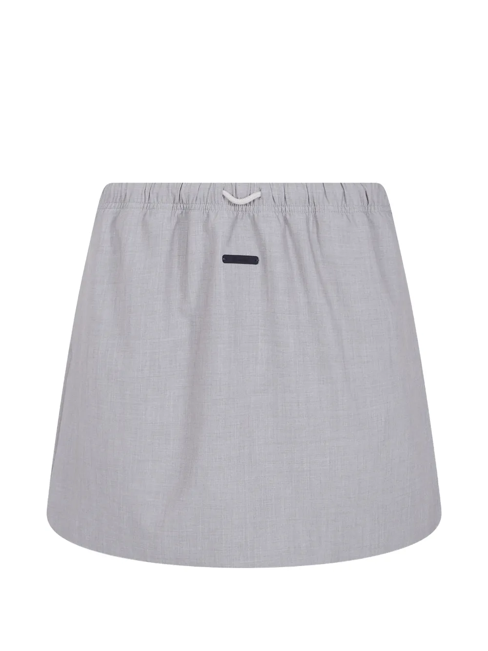 FEAR OF GOD ESSENTIALS logo-patch mini skirt - Grau
