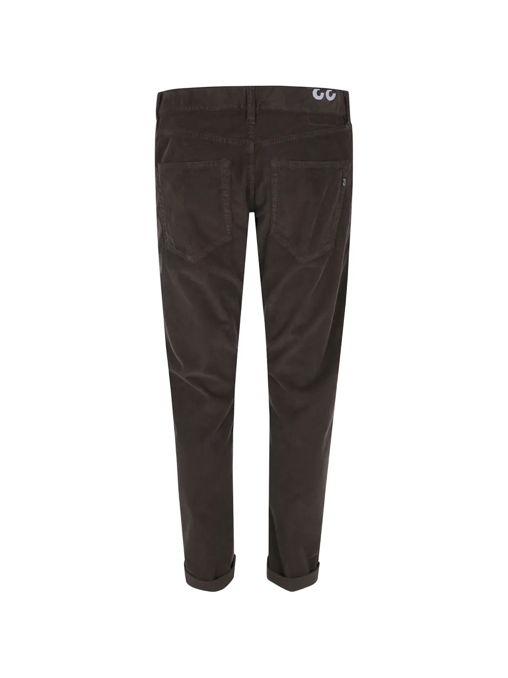 DONDUP Icon ribfluwelen straight broek Bruin