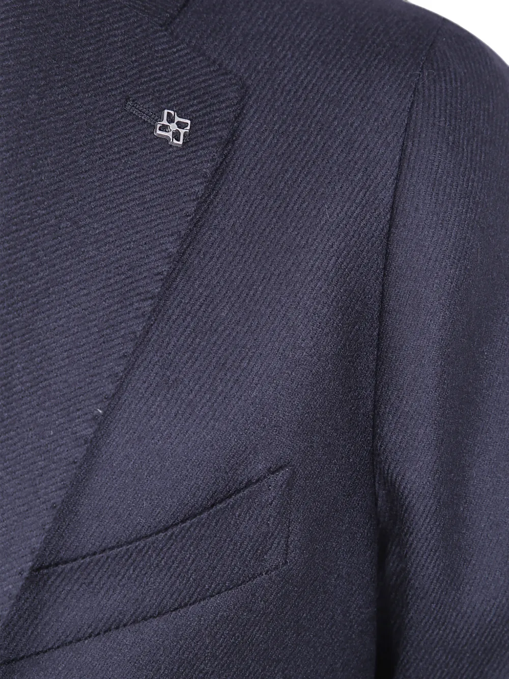 Tagliatore Blazer met enkele rij knopen en logospeld Blauw