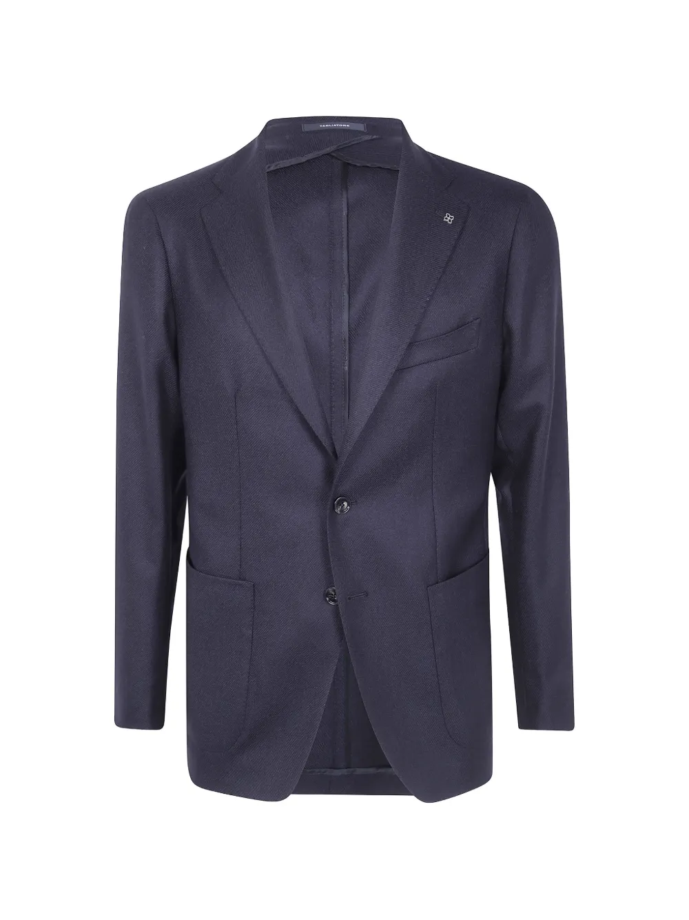Tagliatore logo-pin single-breasted blazer - Blau