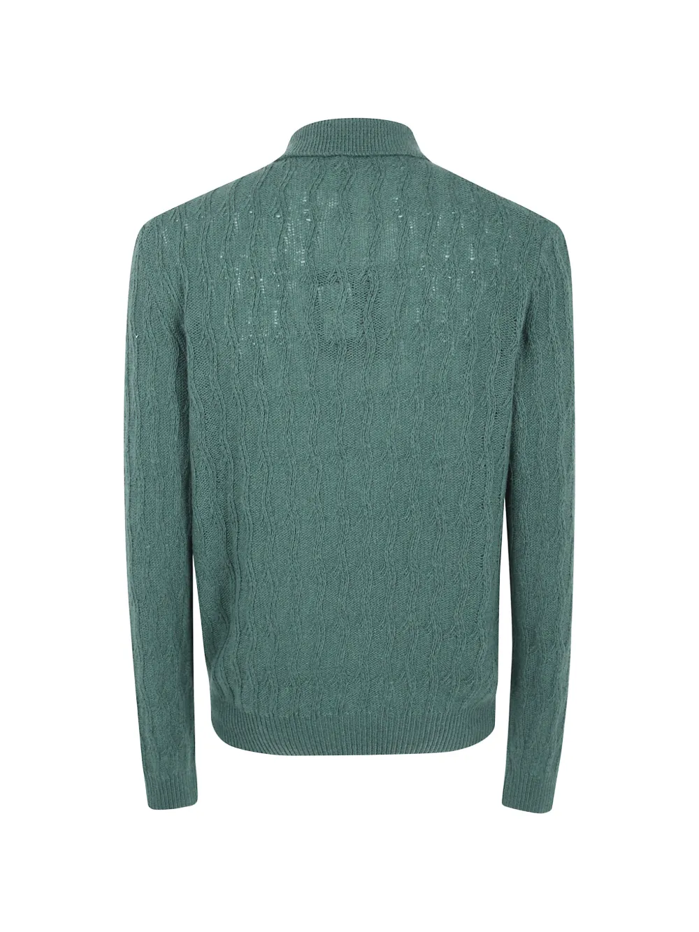 ETRO Polotrui van kasjmier met golvend patroon Groen