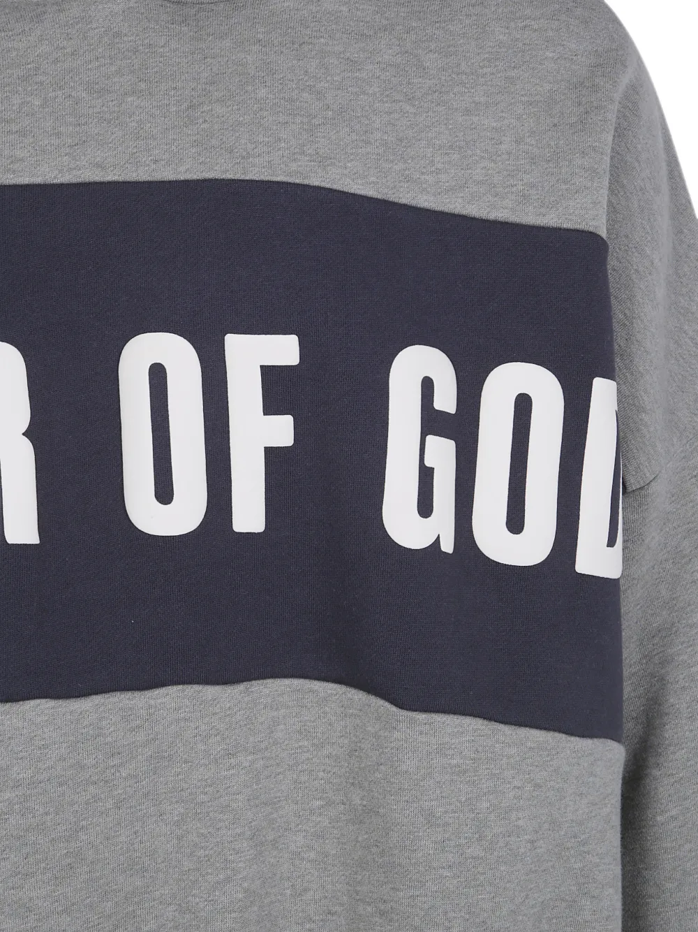 FEAR OF GOD ESSENTIALS Cropped hoodie met vlakken Grijs